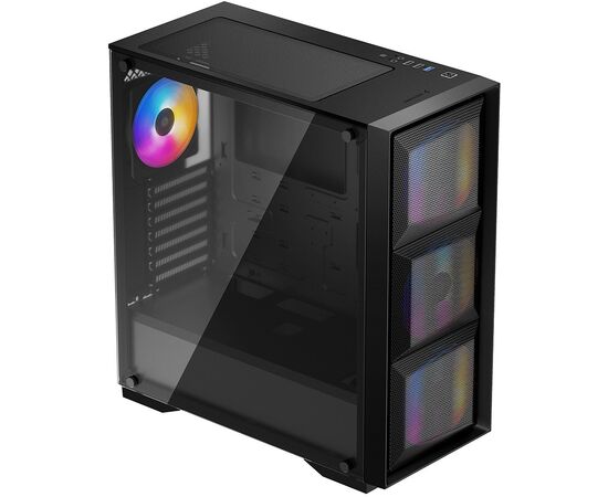  Корпус Deepcool Matrexx 50 MESH 4FS без БП, боковое окно (закаленное стекло), 3xColor LED 120мм спереди, 1xColor LED 120мм сзади 