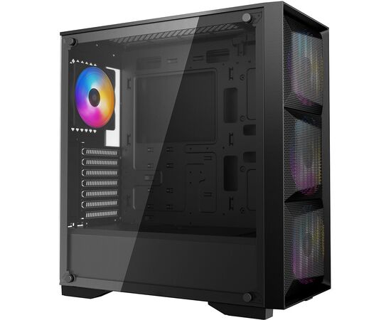  Корпус Deepcool Matrexx 50 MESH 4FS без БП, боковое окно (закаленное стекло), 3xColor LED 120мм спереди, 1xColor LED 120мм сзади 